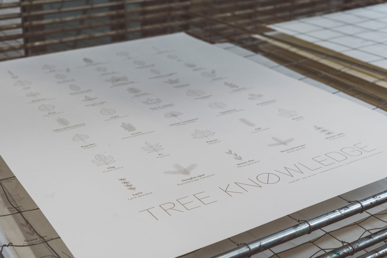 Zeefdruk poster Treeknowledge foto MarijeVanDeVlekkert