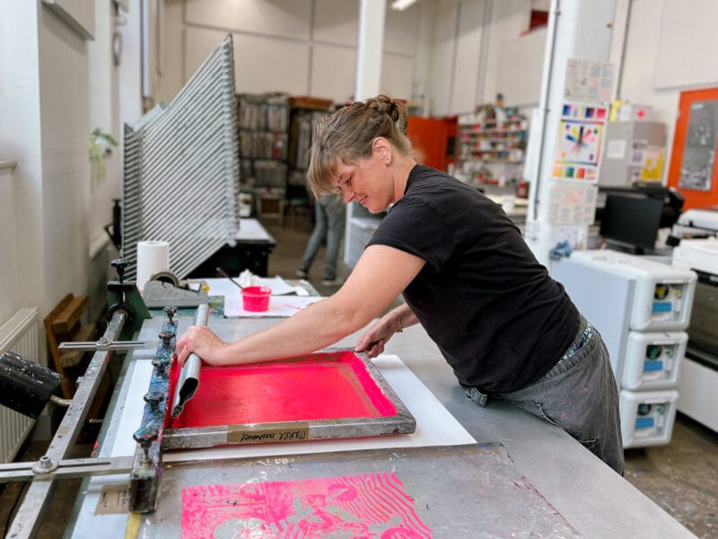 werkplaatsmeester merel zeefdrukt